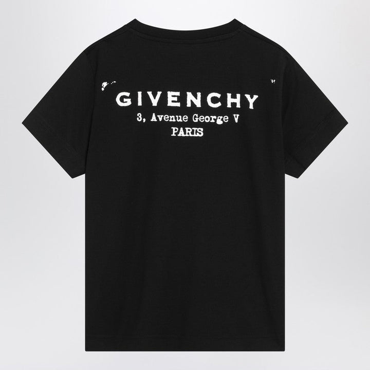 Givenchy Black Cotton T-Shirt With Logo Women