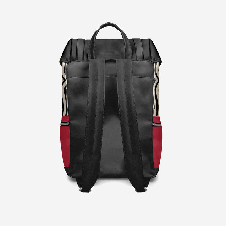 BYMANYC ® New York – NYC COUTURE Backpack in Fierce Red & Noir Zebra