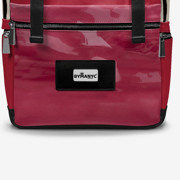 BYMANYC ® New York – NYC COUTURE Backpack in Fierce Red &amp; Noir Zebra