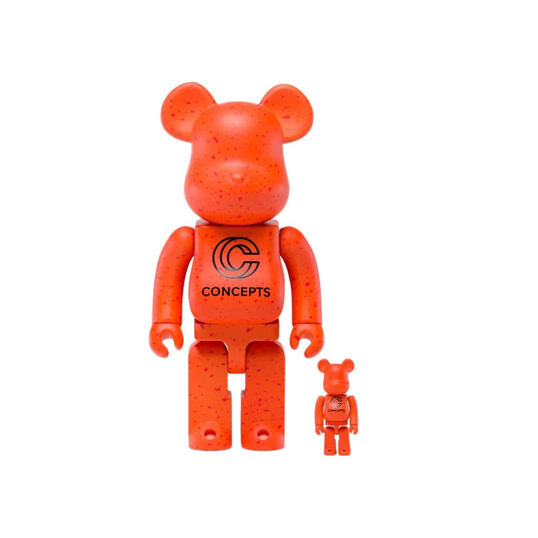 Bearbrick x Concepts Orange Lobster 100% & 400% Set
