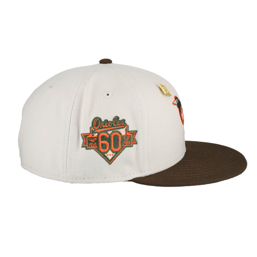 Baltimore Orioles Bird Collection 60th Season Fitted Hat
