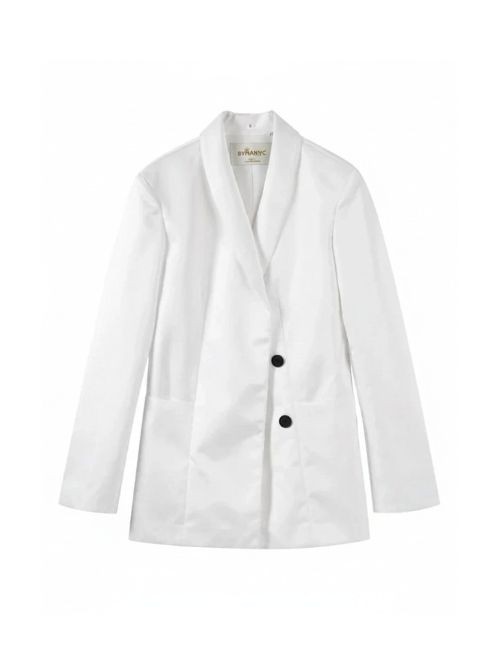 Black And White Women's Suit Jacket, Wall Street, BYMANYC New York.