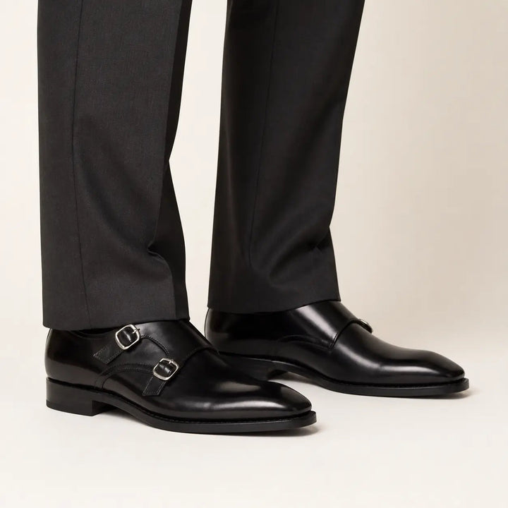 Goodyear Welt Double Monk Shoes