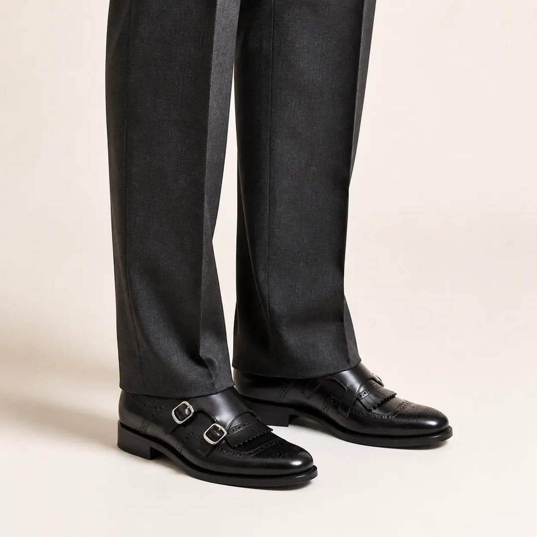 Goodyear Double Monk Strap Shoes