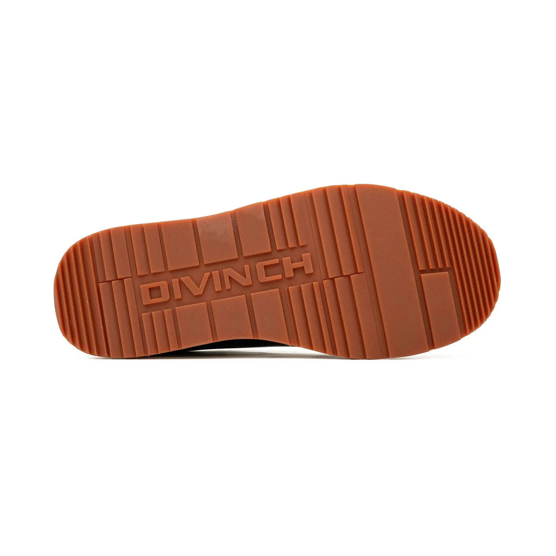 Black Plain-Toe Calf Leather Casual Shoes