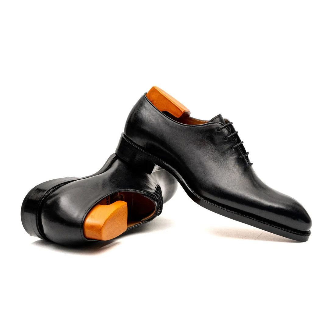 Seamless Goodyear Mens Black Oxford Dress Shoes