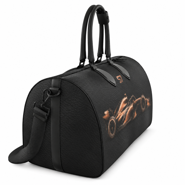 S7 Apex Rose-Gold Racing Leather Duffle Bag