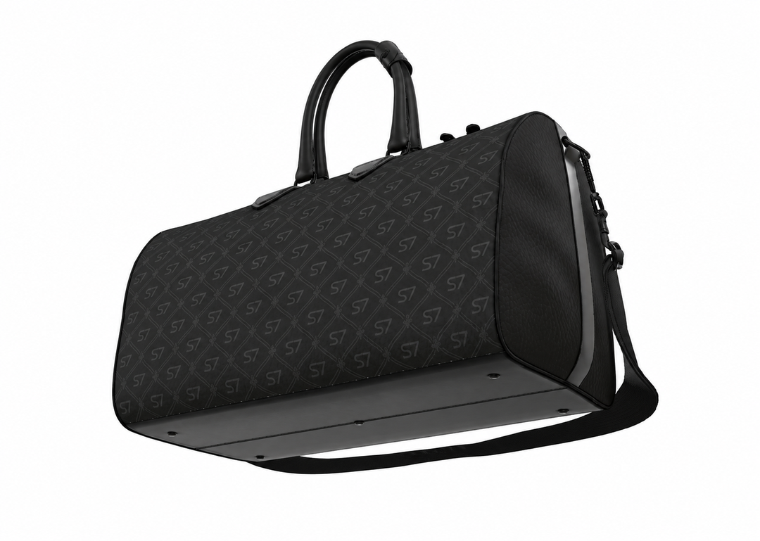 S7 Phantom | Black-on-Black Signature Leather Duffle Bag