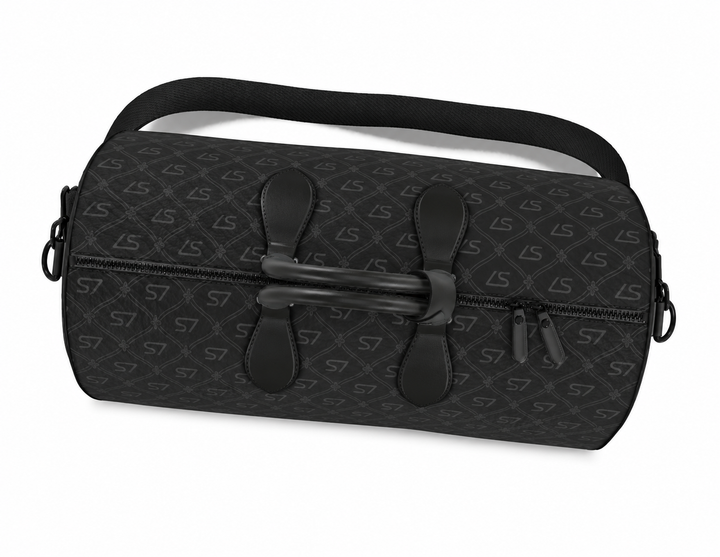 S7 Phantom | Black-on-Black Signature Leather Duffle Bag