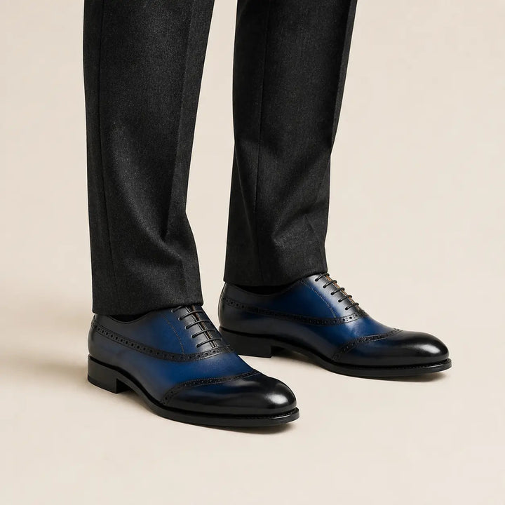 Goodyear blue oxford dress shoes