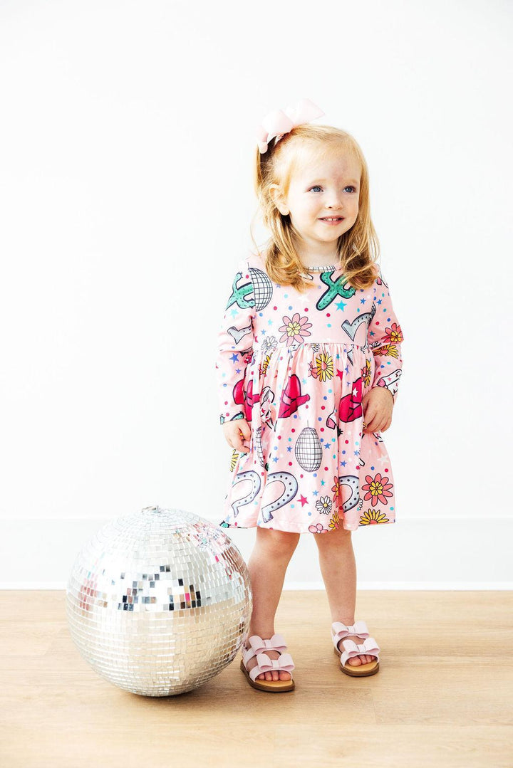 Boots &amp; Bling L/S Pocket Twirl Dress