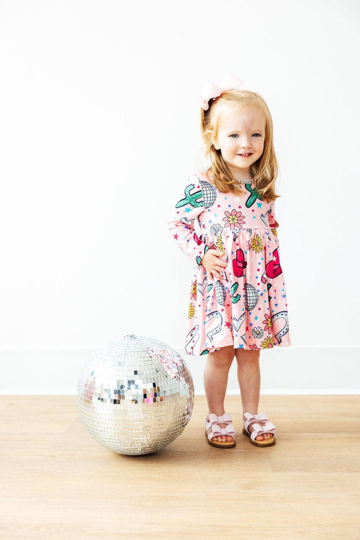 Boots &amp; Bling L/S Pocket Twirl Dress