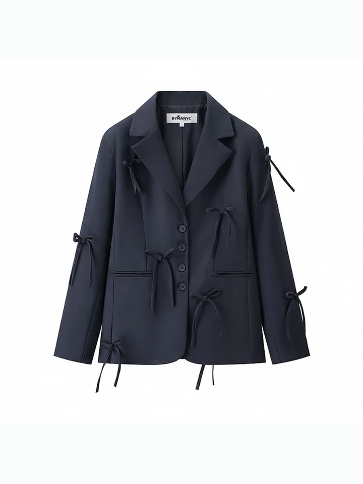 Bow-Detail Versatile Blazer, Soho | BYMANYC ® New York