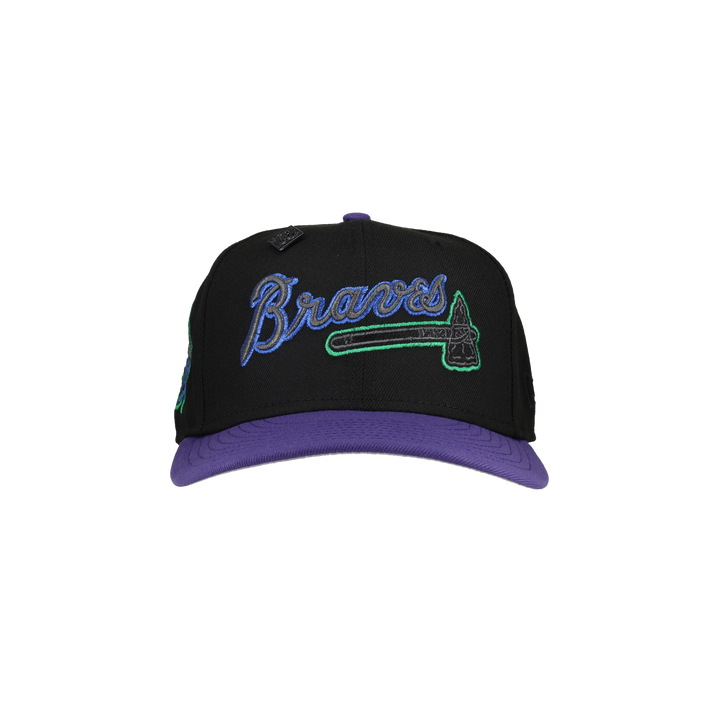 Atlanta Braves 1999 World Series Black/Purple Metallic 59Fifty Fitted Hat