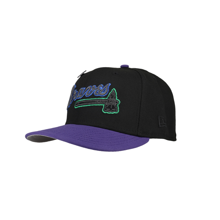 Atlanta Braves 1999 World Series Black/Purple Metallic 59Fifty Fitted Hat