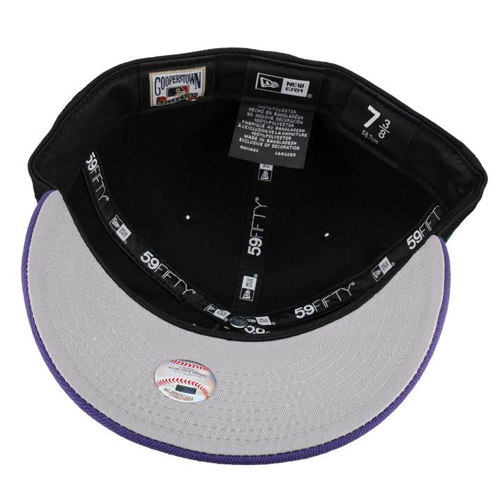 Atlanta Braves 1999 World Series Black/Purple Metallic 59Fifty Fitted Hat