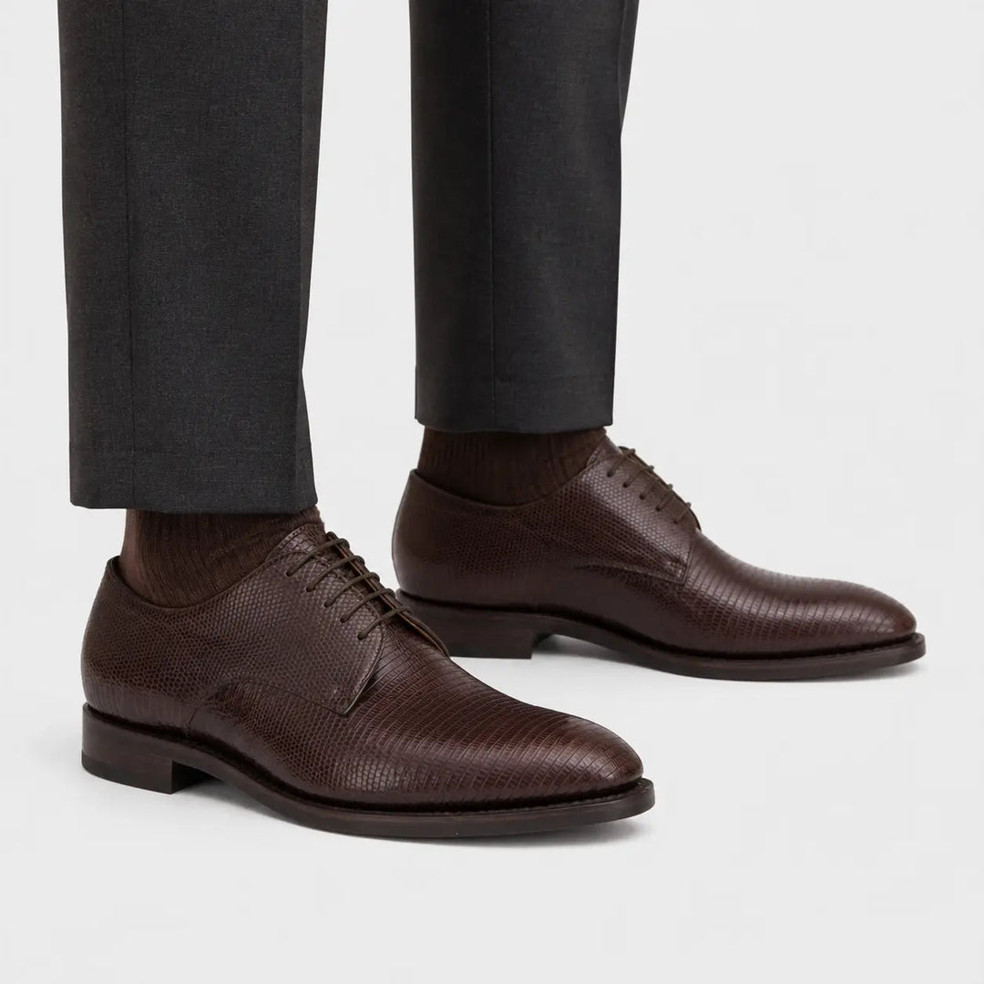 Goodyear Lizard Leather Derby Shoes
