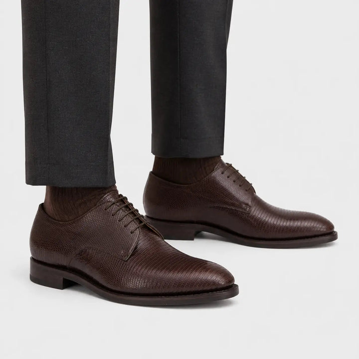 Goodyear Lizard Leather Derby Shoes