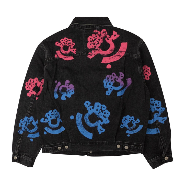 DENIM TEARS Washed Black Bstroy Tears Type-2 Denim Jacket