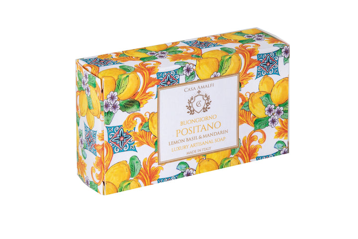 Casa Amalfi Scented Soap Bar with Ceramic Soap Dish Buongiorno Positano