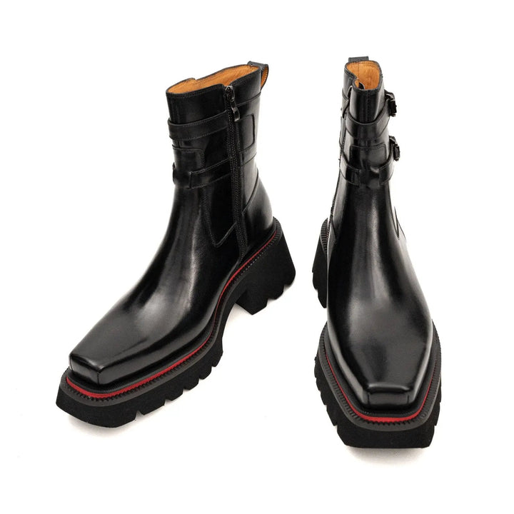 Black Cow Leather Chelsea Boots