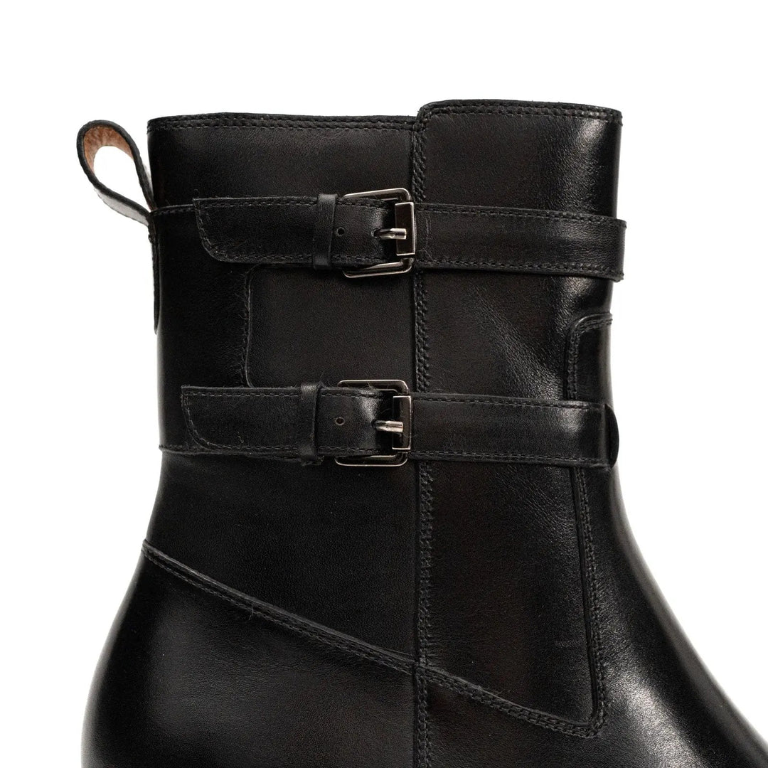 Black Cow Leather Chelsea Boots