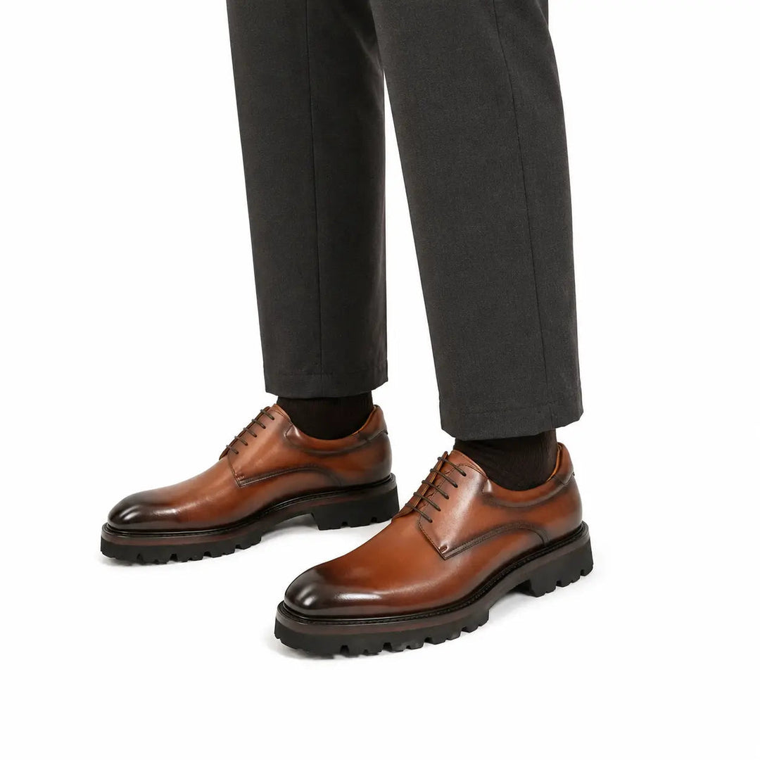 Handmade Goodyear Welted Derby Shoes