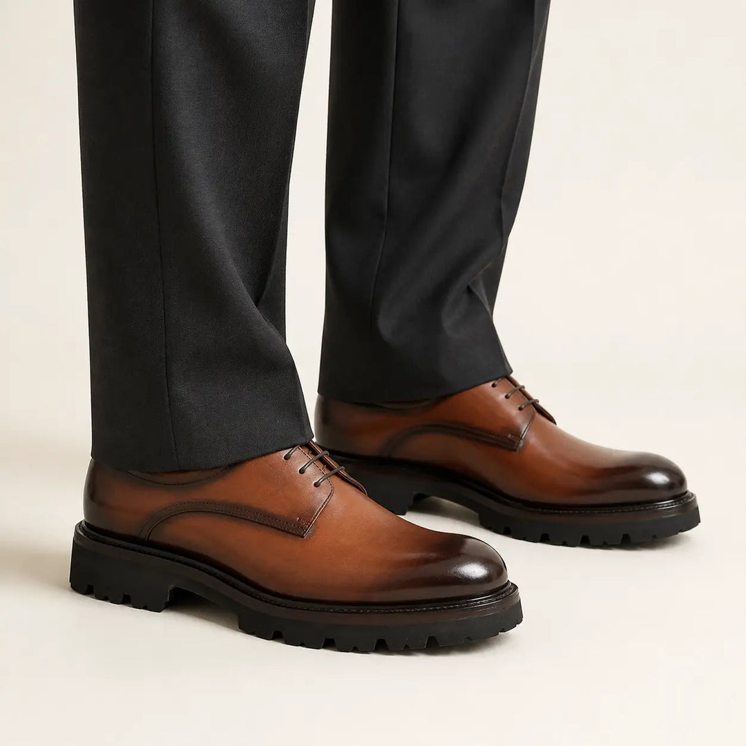 Handmade Goodyear Welted Derby Shoes