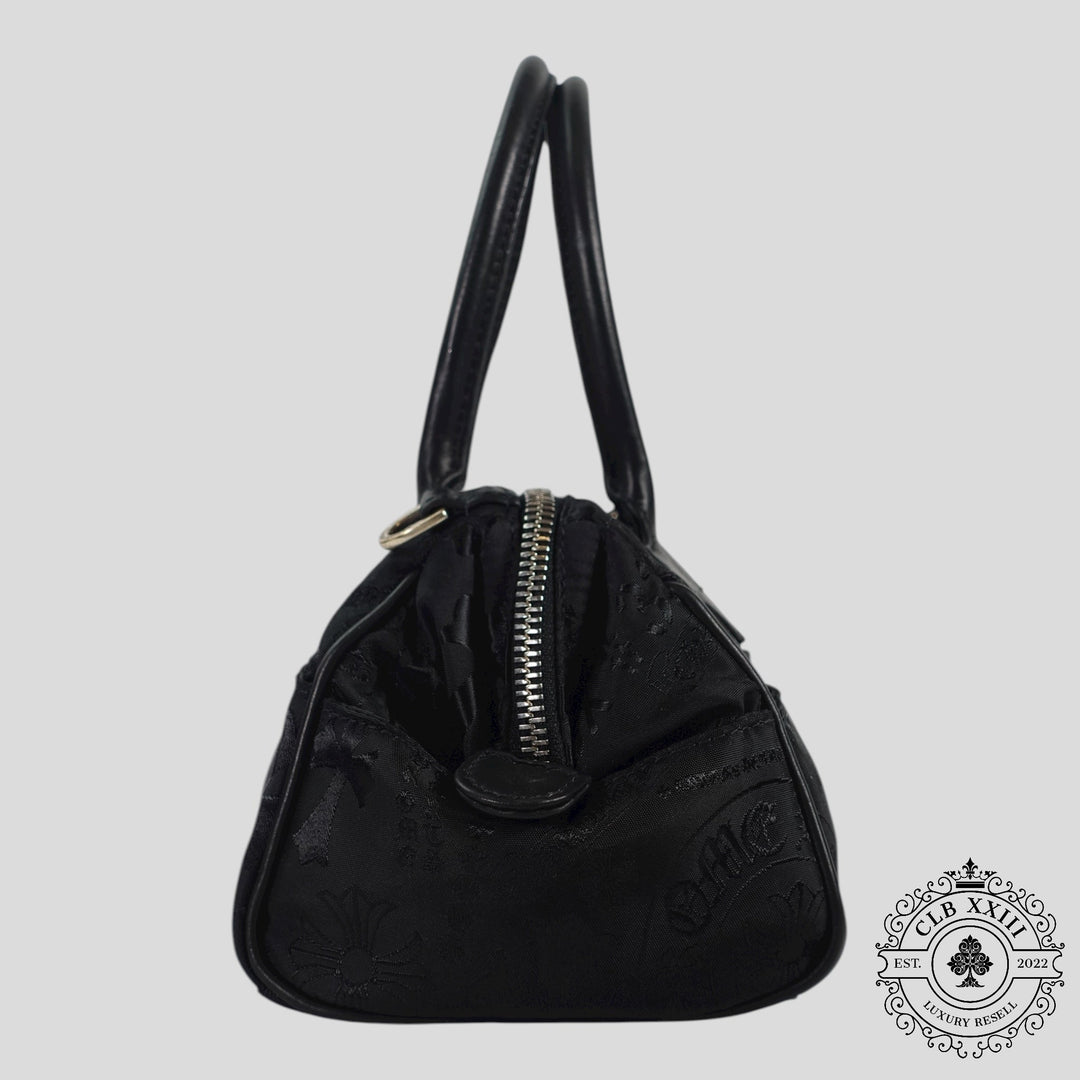 Chrome Hearts Multi Motif Nylon Mini Handbag in Black