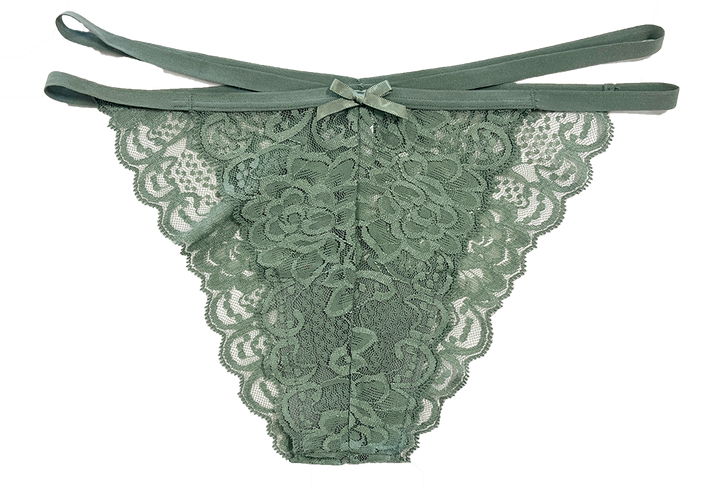 Lace Cheeky with Elastic Straps, XS-2X