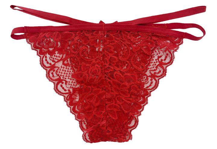 Lace Cheeky with Elastic Straps, XS-2X