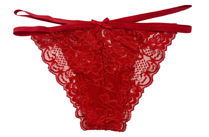 Lace Cheeky with Elastic Straps, XS-2X