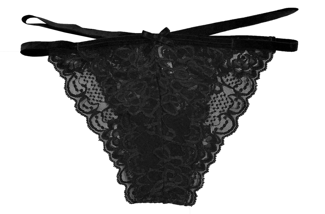 Lace Cheeky with Elastic Straps, XS-2X