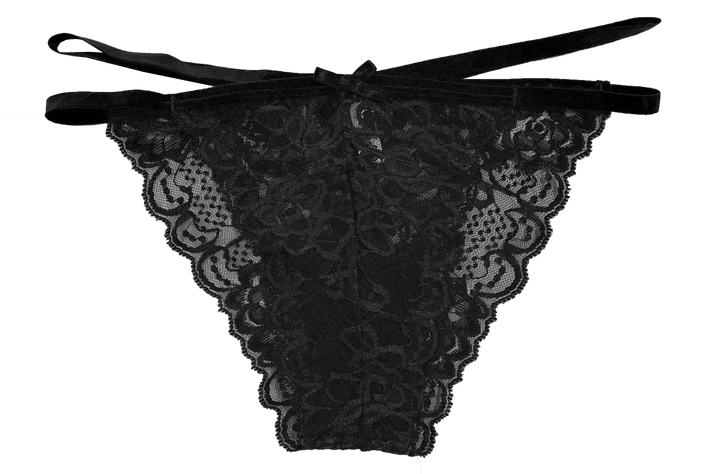 Lace Cheeky with Elastic Straps, XS-2X