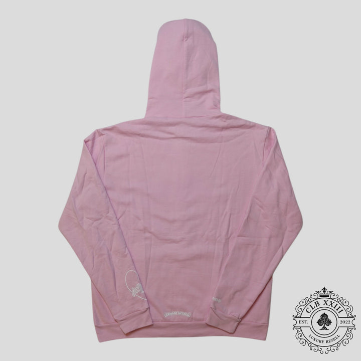 Chrome Hearts Art Basel Vine Heart Hoodie in Light Pink