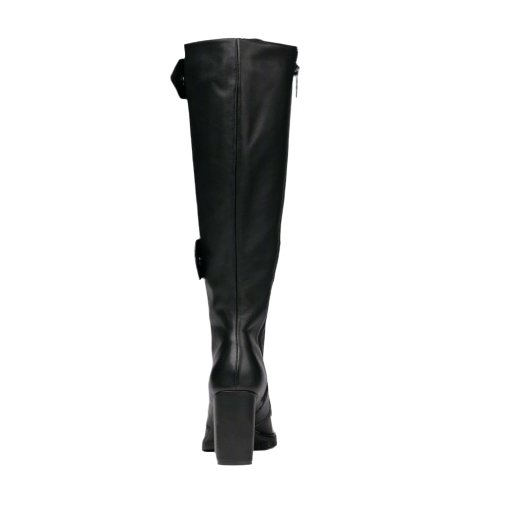 Michaela V Aspen Marta Black Leather Boots