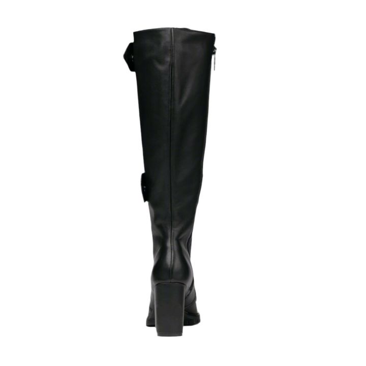 Michaela V Aspen Marta Black Leather Boots