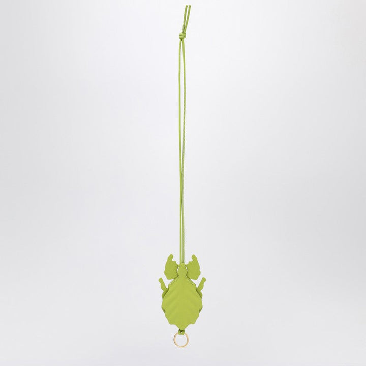 Loewe Green Leaf Insect-Shaped Keychain Women