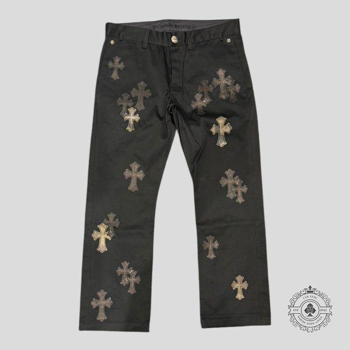 Chrome Hearts Cross Patch Chino Pants in Black / Camo