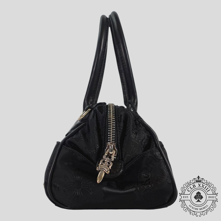 Chrome Hearts Multi Motif Nylon Mini Handbag in Black