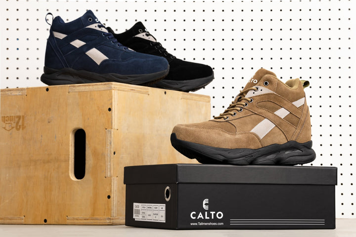 CALTO - S33596 - 4 Inches Taller (Olive Green) - Sneakers