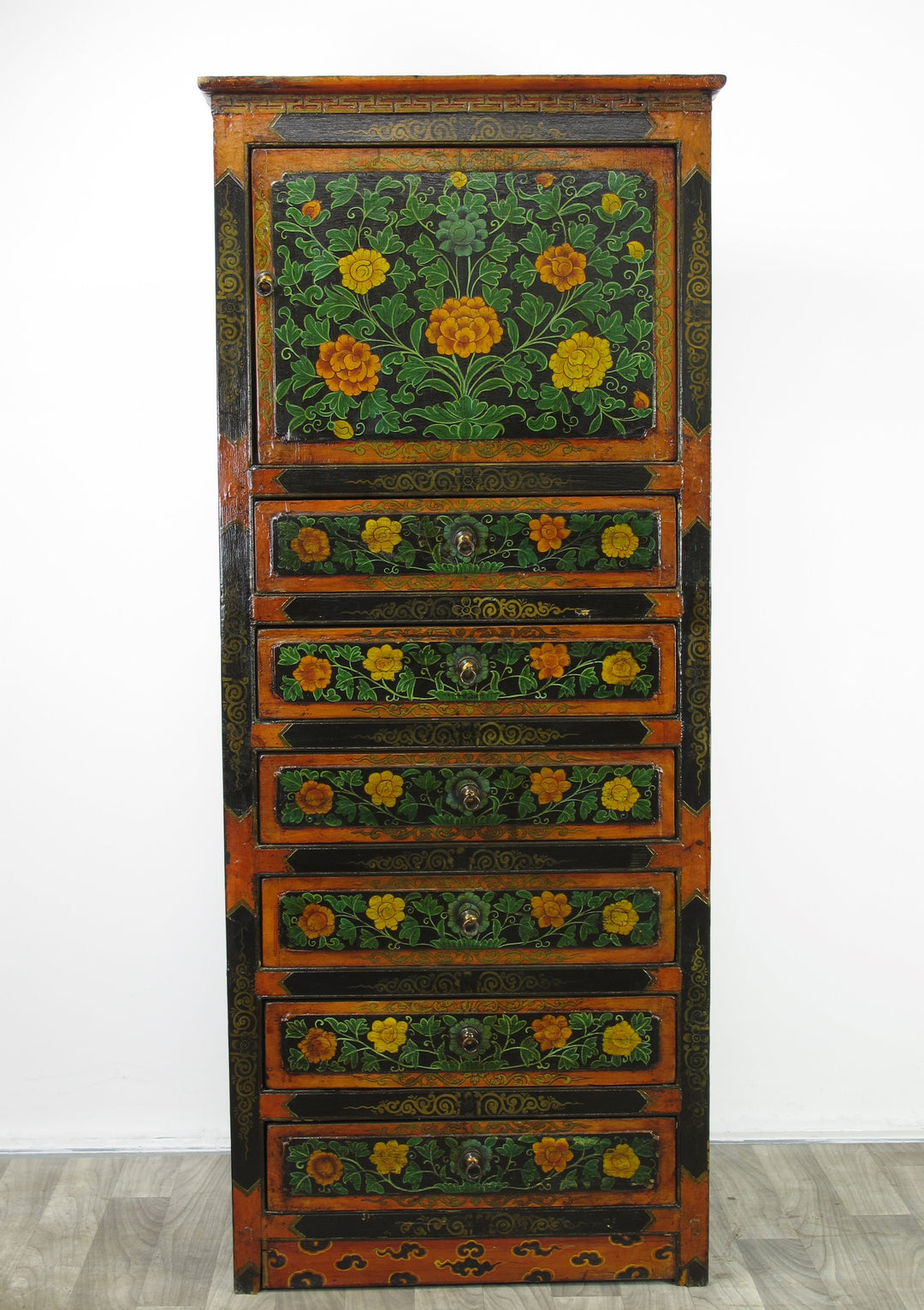 Tibetan Chest with 6 Drawers 1