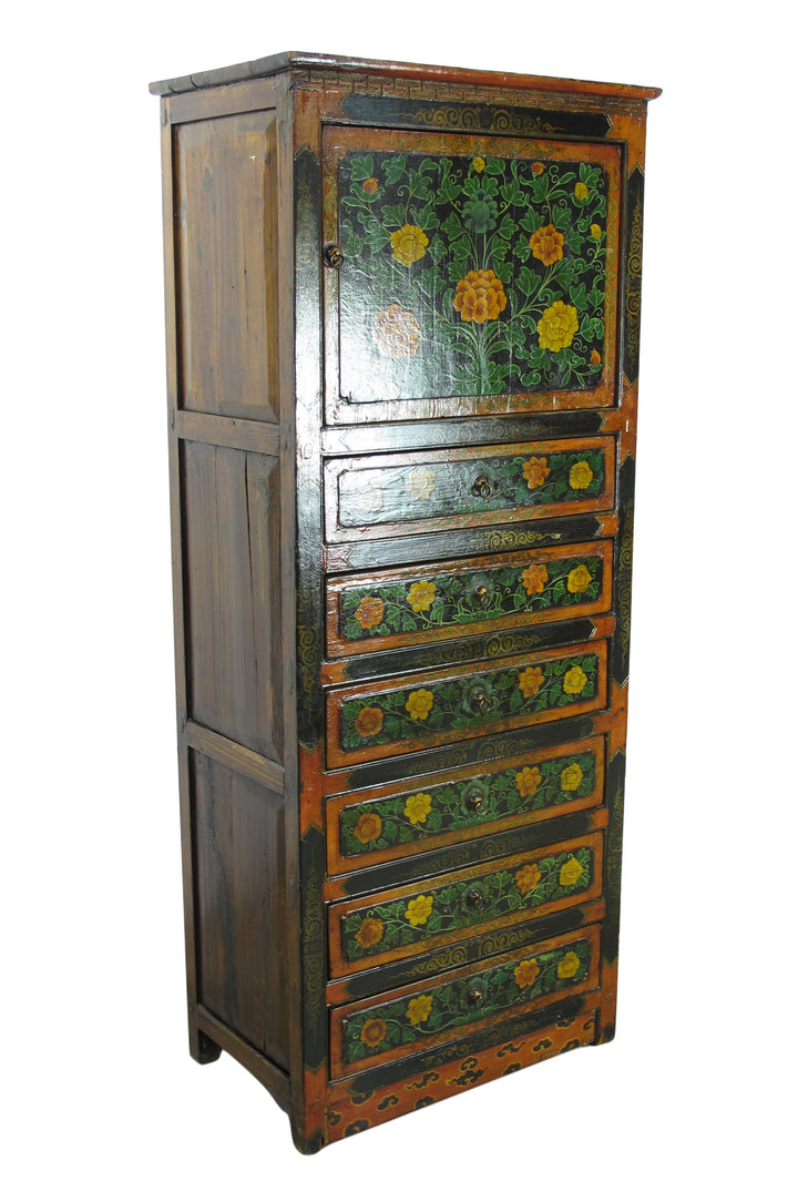 Tibetan Chest with 6 Drawers 1