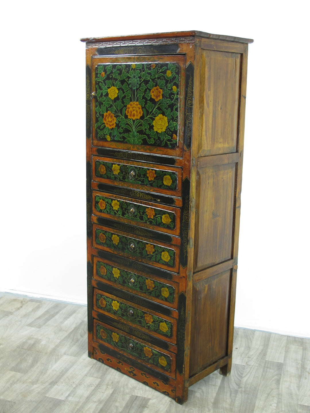 Tibetan Chest with 6 Drawers 1
