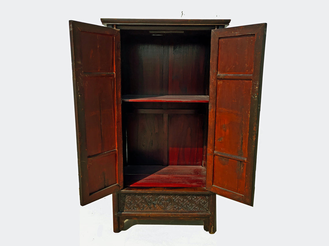 Hand Carved Apron Antique Chinese Cabinet