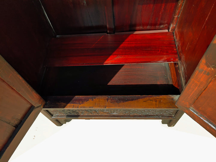 Hand Carved Apron Antique Chinese Cabinet