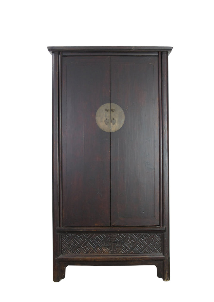 Hand Carved Apron Antique Chinese Cabinet