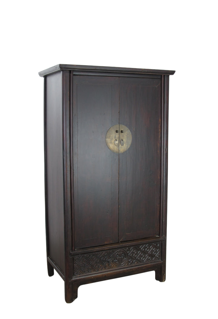Hand Carved Apron Antique Chinese Cabinet