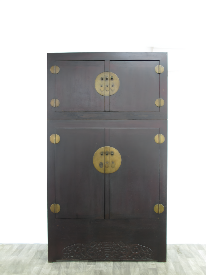 8 Feet Tall Antique Chinese Compound Cabinet