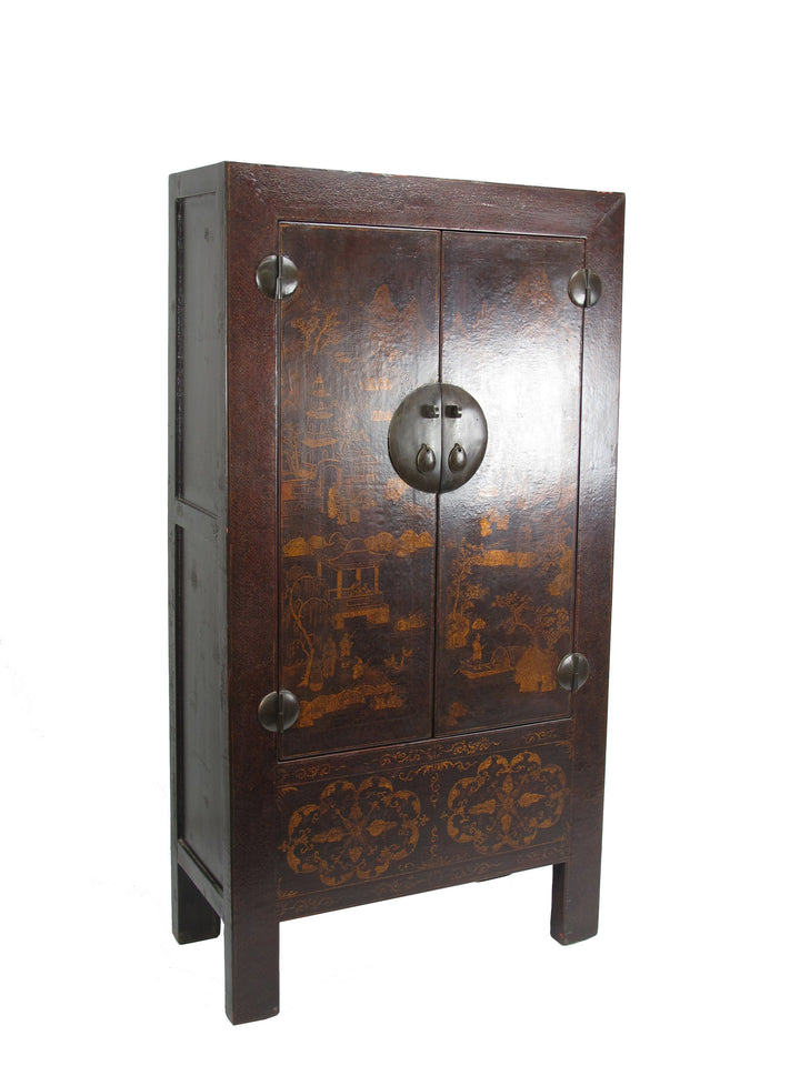 Chinese Antique  Chinoiserie-Style Cabinet